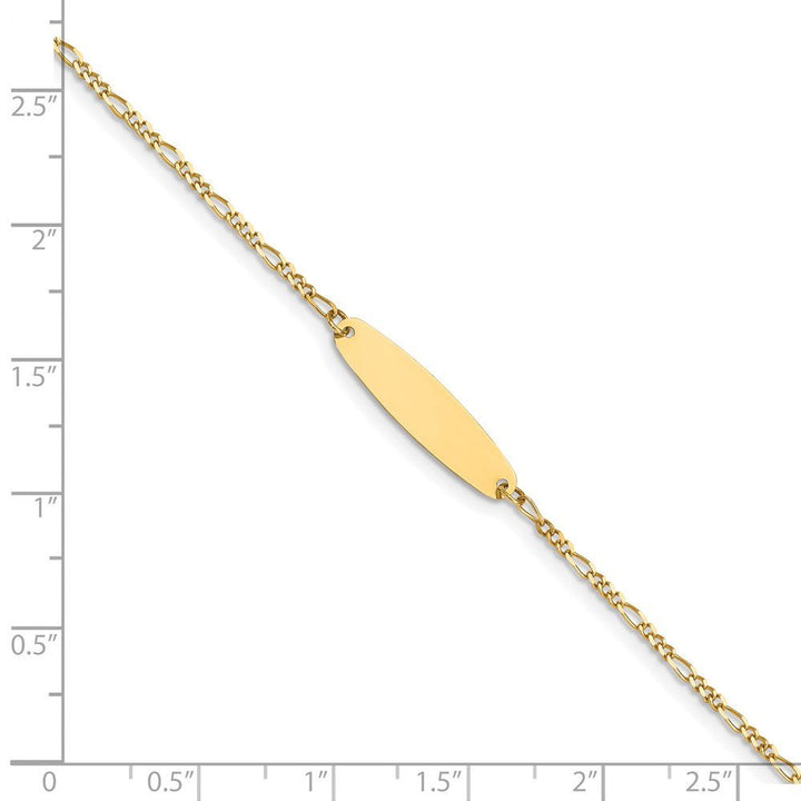 14k Madi K Figaro Baby Oval ID Bracelet - Saki Diamonds, LLC.