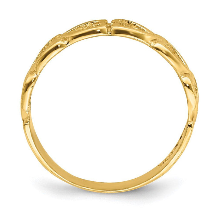 14k Open Hearts Baby Ring - Saki Diamonds, LLC.