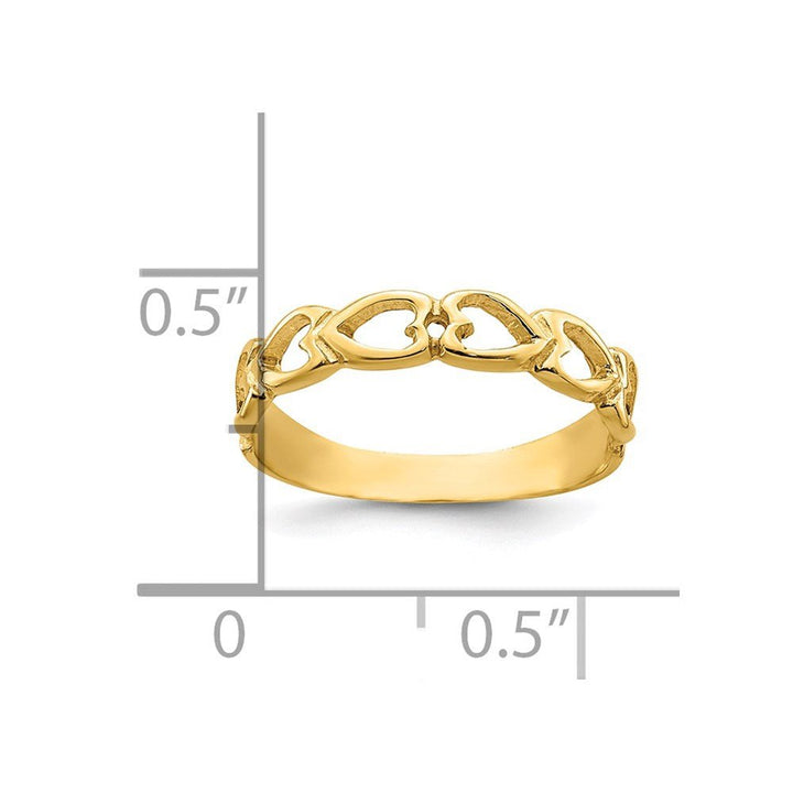 14k Open Hearts Baby Ring - Saki Diamonds, LLC.