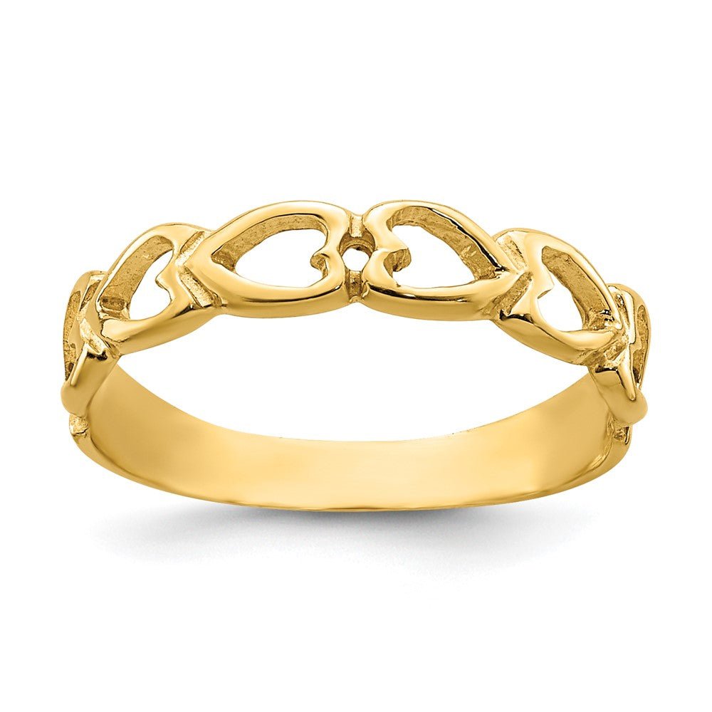 14k Open Hearts Baby Ring - Saki Diamonds, LLC.