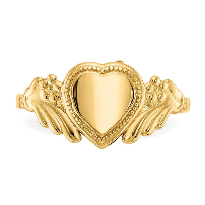 14k Polished Heart Baby Ring - Saki Diamonds, LLC.