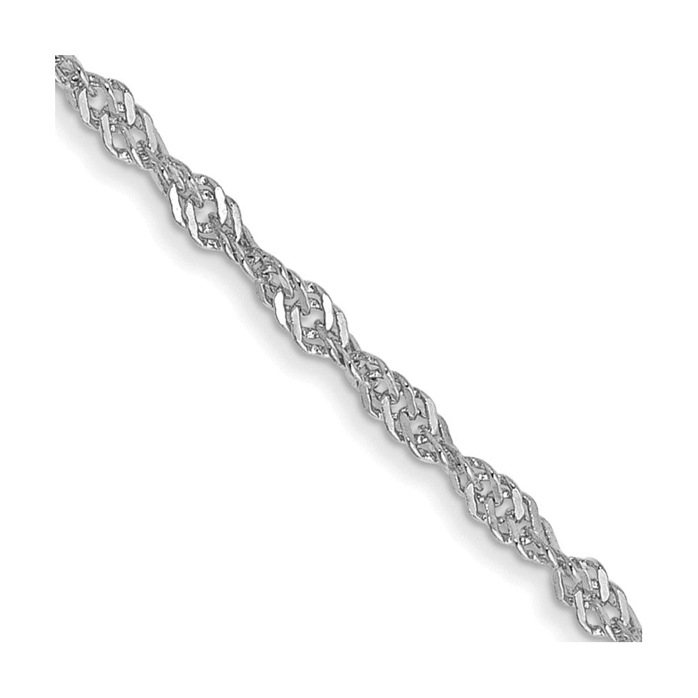 14k WG 1.4mm Singapore Chain - Saki Diamonds, LLC.