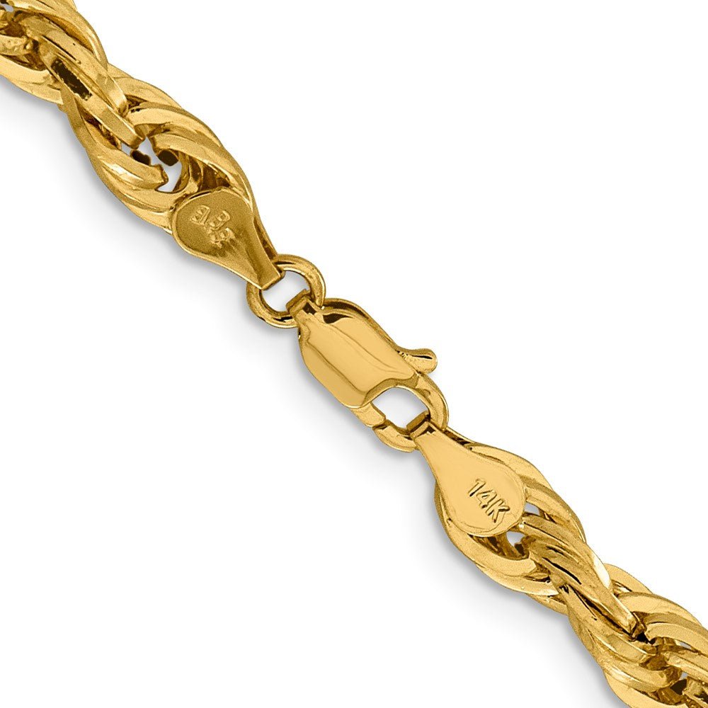 14ky 5.4mm Semi-Solid Rope Chain - Saki Diamonds, LLC.