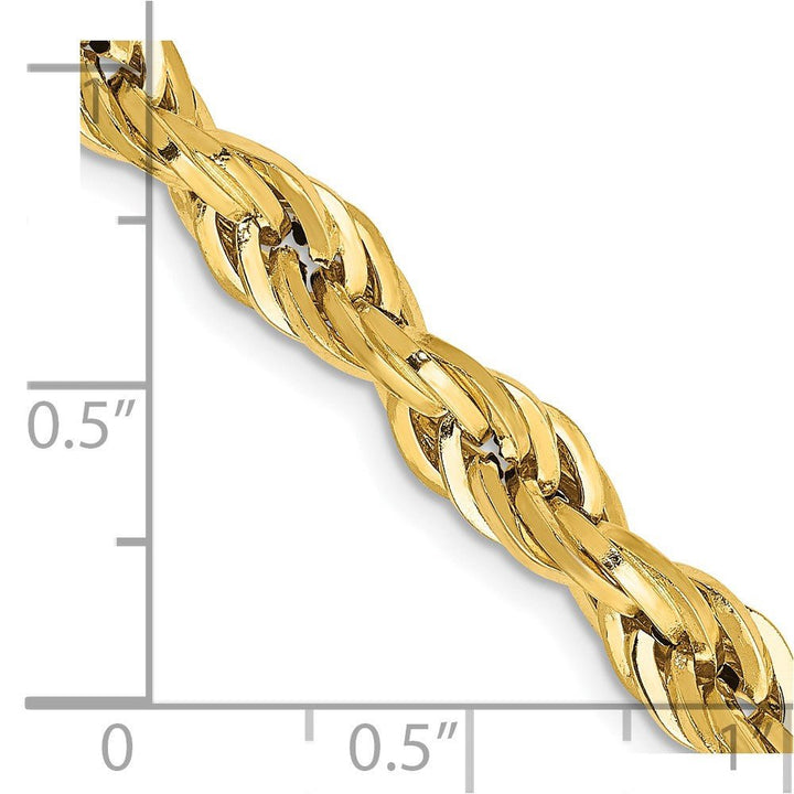 14ky 5.4mm Semi-Solid Rope Chain - Saki Diamonds, LLC.