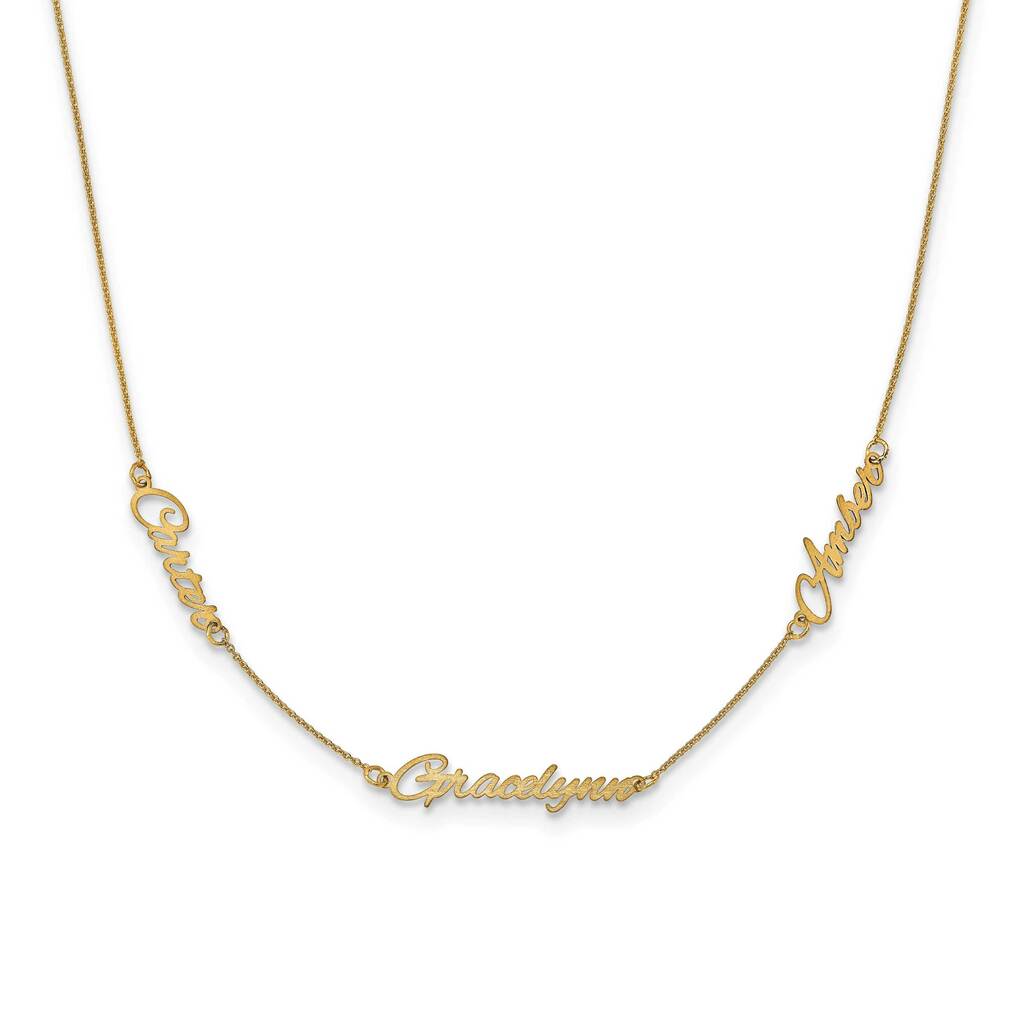 3 Name Necklace - Saki Diamonds, LLC.