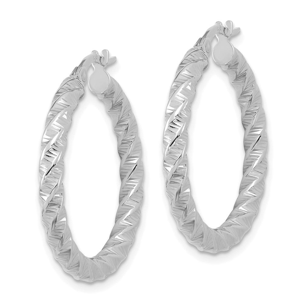 14k Twisted Hoop Earrings