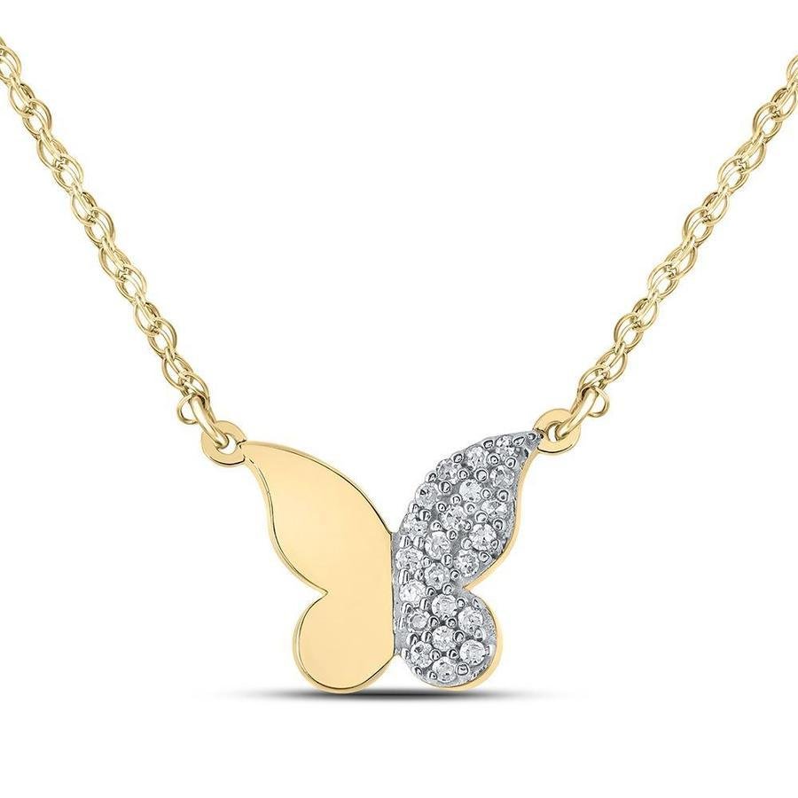 Diamond Butterfly Necklace - Saki Diamonds, LLC.