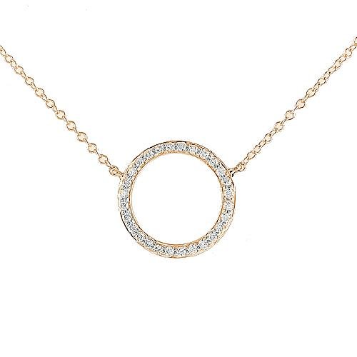 Diamond Circle Necklace - Saki Diamonds, LLC.