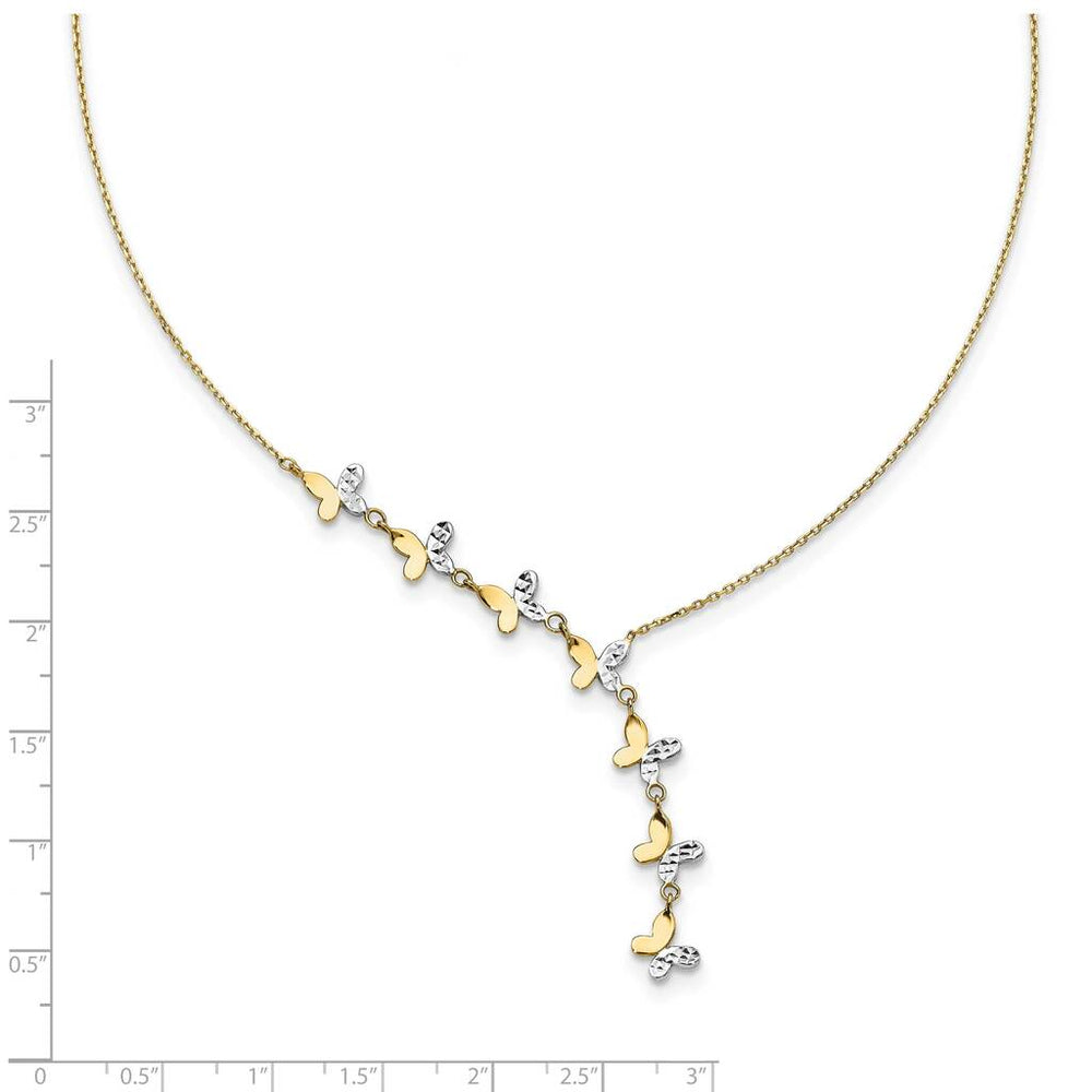 Diamond Cut Butterfly Necklace - Saki Diamonds, LLC.