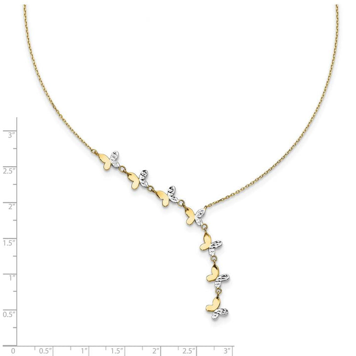 Diamond Cut Butterfly Necklace - Saki Diamonds, LLC.