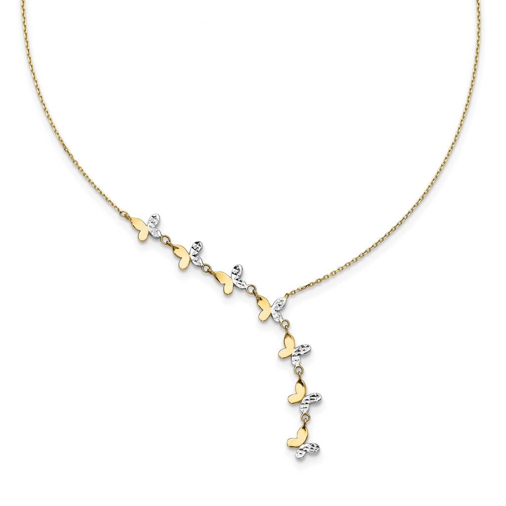 Diamond Cut Butterfly Necklace - Saki Diamonds, LLC.