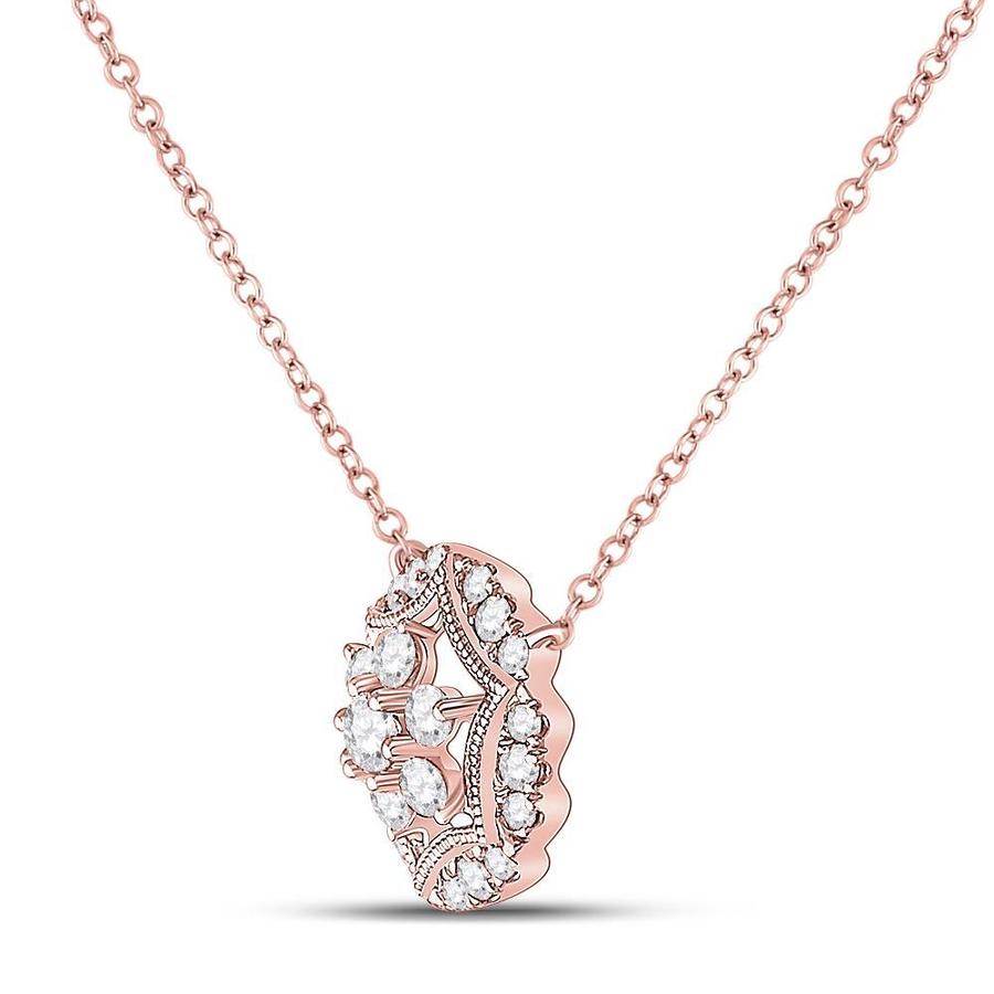 Diamond Floral Cluster Necklace - Saki Diamonds, LLC.