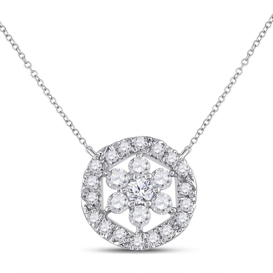 Diamond Floral Cluster Necklace - Saki Diamonds, LLC.