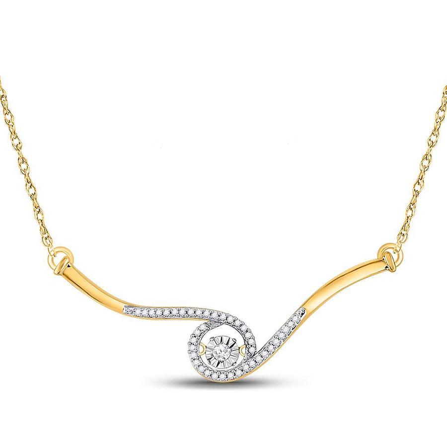 Round Diamond Twinkle Pendant Necklace - Saki Diamonds, LLC.