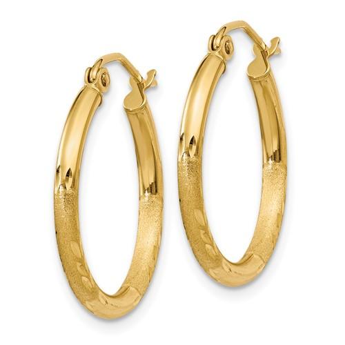 Satin Hoop Earrings - Saki Diamonds, LLC.