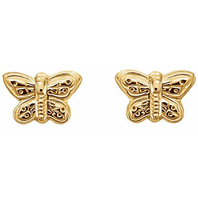 Youth Butterfly Earrings - Saki Diamonds, LLC.