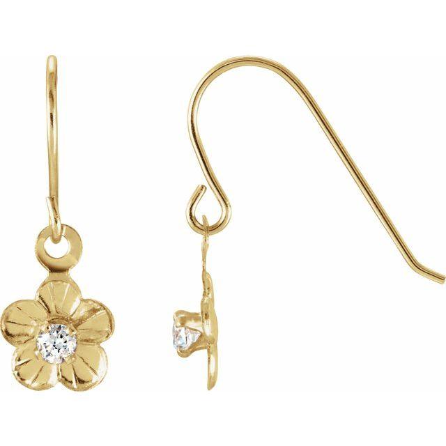 Youth Daisy Earrings - Saki Diamonds, LLC.