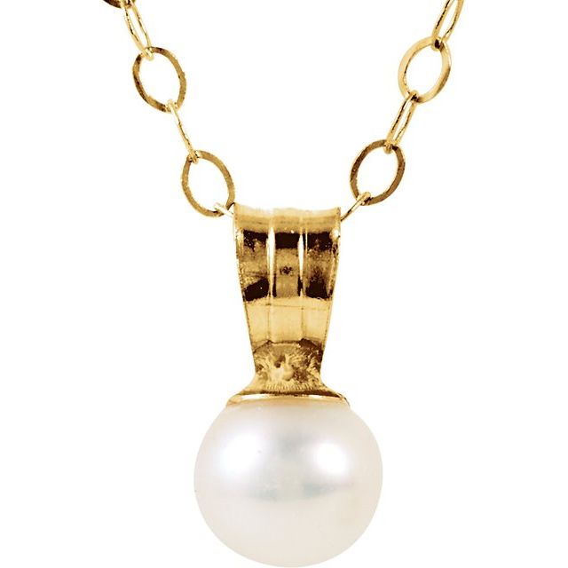 Youth Freshwater Cultured Pearl Necklace - Saki Diamonds, LLC.