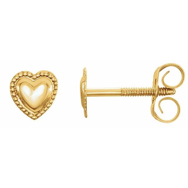 Youth Heart Earrings - Saki Diamonds, LLC.