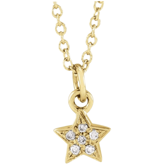 Youth Petite Star Necklace - Saki Diamonds, LLC.