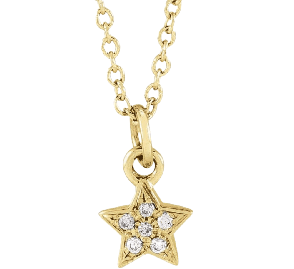 Youth Petite Star Necklace - Saki Diamonds, LLC.